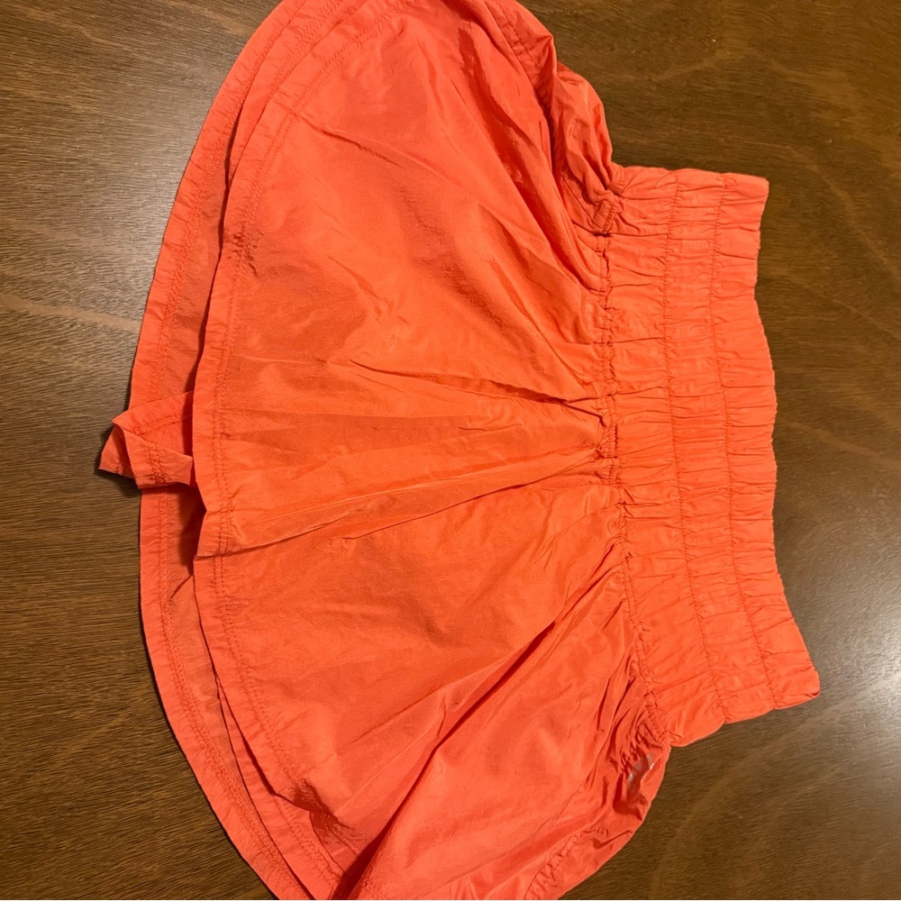Free People Movement Vibrant high waste Orange Skirt/ shorts